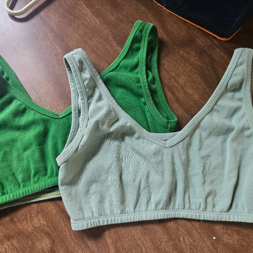 pair of Big Bud Press basic bralettes (size M)